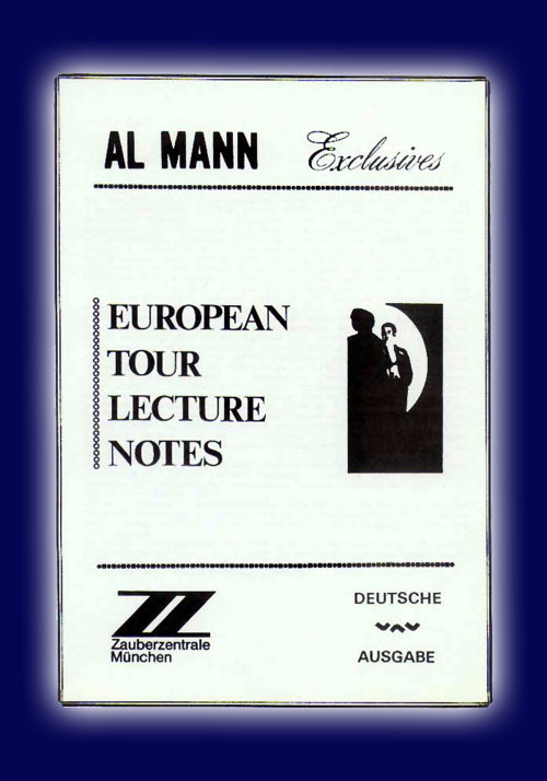 Al Mann Europ. Tour Lect. Notes