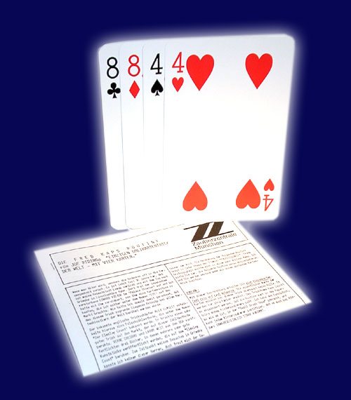 Einziger Dreikartentrick mit vier Karten, Kaps, Brooke