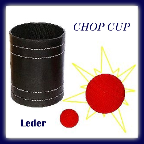 Chop Cup, Lederbecher groß, Dice Stacking
