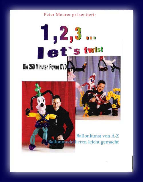 Let’s Twist 1-2-3 DVD mit P. Meurer und einem Beutel Ballons