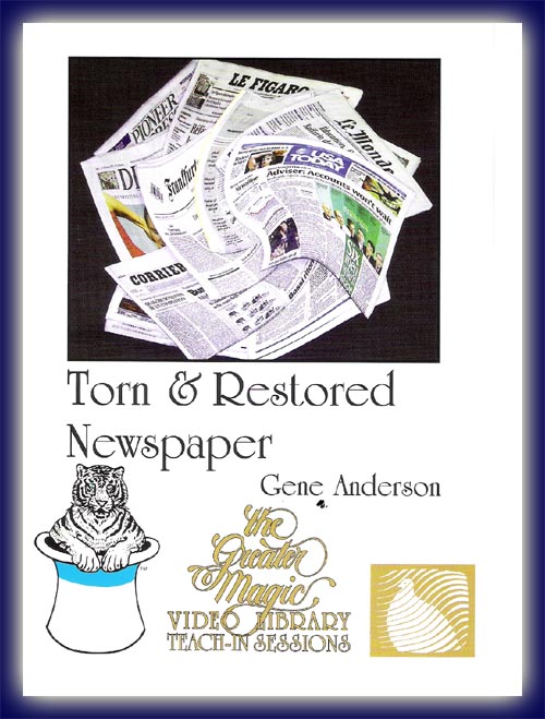 Torn & Restored Newspaper DVD v. Gene Anderson