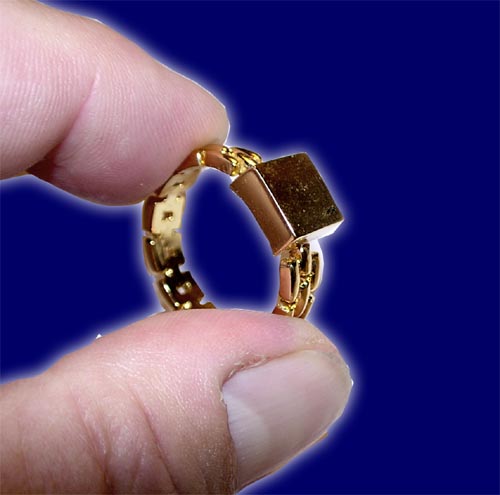 Himber-Kling-Ring (magnetisch und vergoldet)