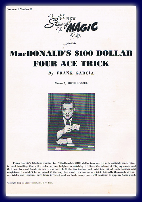 McDonals Four Ace Trick v. Frank Garcia, Stars of Magic