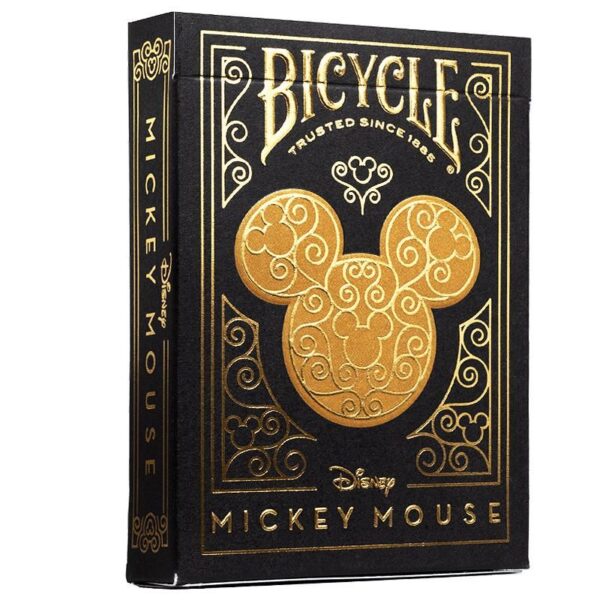 Playing Cards Bicycle Mickey Mouse black and gold