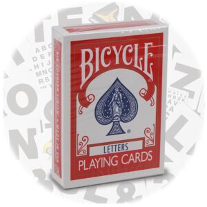 Bicycle Letter Cards rot