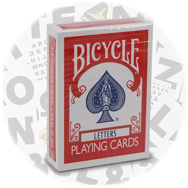 Bicycle Letter Cards rot