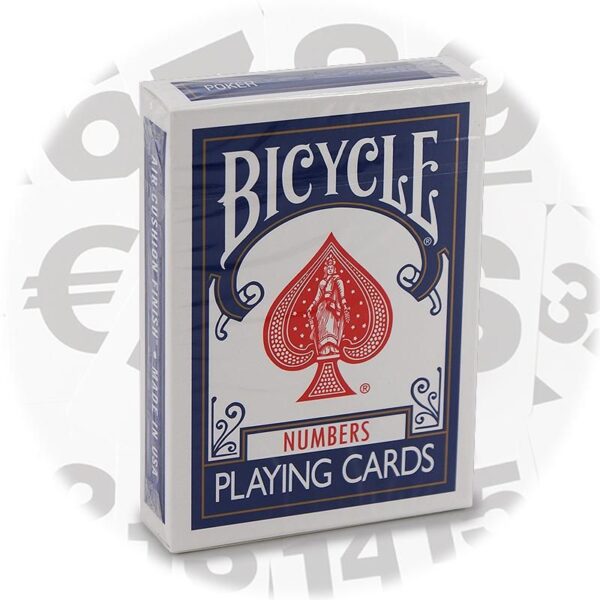 Bicycle Number Cards blau
