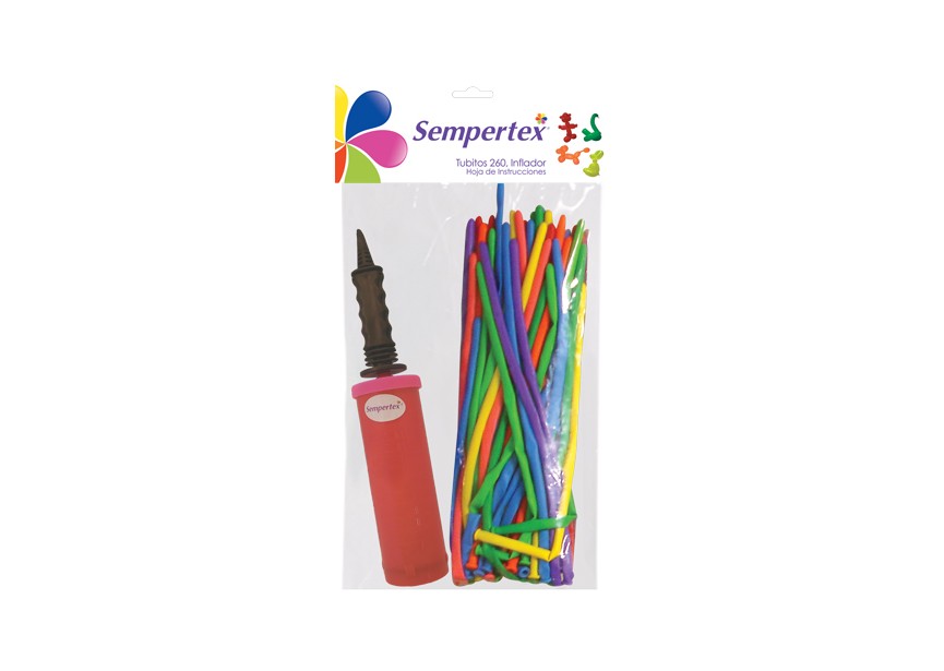 Modellierballons Sempertex Set 30 Stk. mit Pumpe