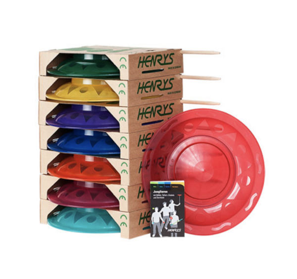 Jonglierteller-Sets Henrys rot